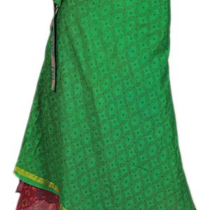 Recycled Silk Sari Wrap Skirt Multi-Wear Long