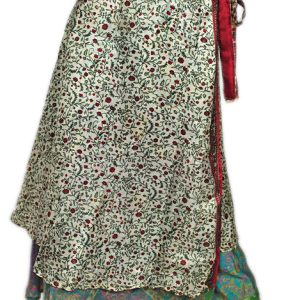 Recycled Silk Sari Wrap Skirt Multi-Wear Long