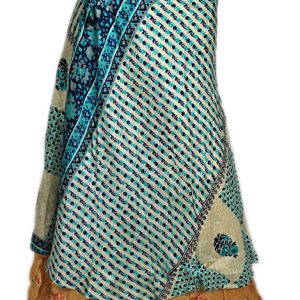 Recycled Silk Sari Wrap Skirt Multi-Wear Long