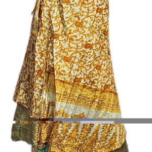 Recycled Silk Sari Wrap Skirt Multi-Wear Long