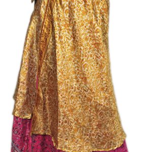 Recycled Silk Sari Wrap Skirt Multi-Wear Long