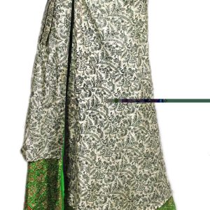 Recycled Silk Sari Wrap Skirt Multi-Wear Long