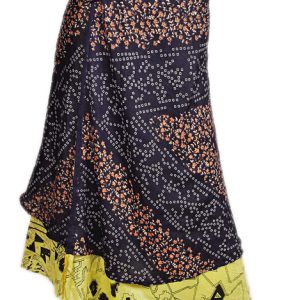 Recycled Silk Sari Wrap Skirt Multi-Wear Long