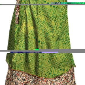 Recycled Silk Sari Wrap Skirt Multi-Wear Medium