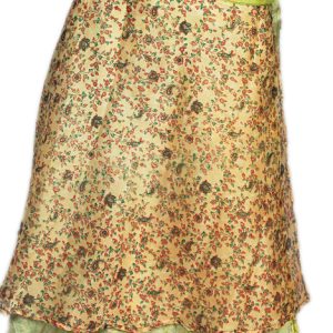 Recycled Silk Sari Wrap Skirt Multi-Wear Medium