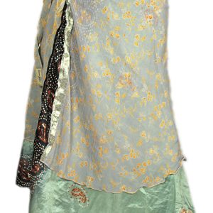 Recycled Silk Sari Wrap Skirt Multi-Wear Medium