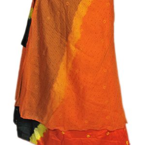 Recycled Silk Sari Wrap Skirt Multi-Wear Short