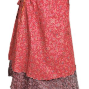 Recycled Silk Sari Wrap Skirt Multi-Wear Medium