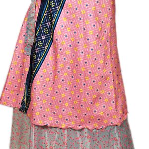 Recycled Silk Sari Wrap Skirt Multi-Wear Medium