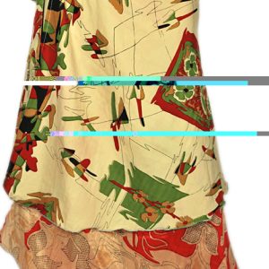 Recycled Silk Sari Wrap Skirt Multi-Wear Medium