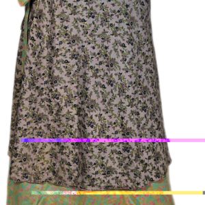 Recycled Silk Sari Wrap Skirt Multi-Wear Medium
