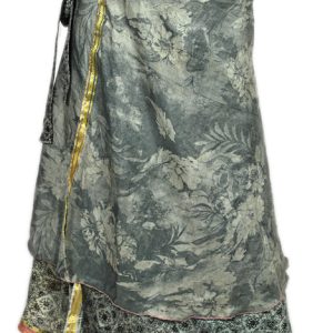 Recycled Silk Sari Wrap Skirt Multi-Wear Medium